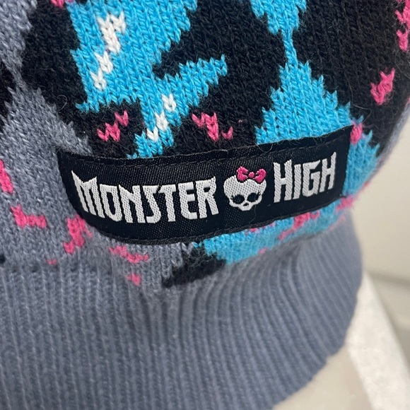 Monster High Alumni argyle sweater vest argyle pattern in Pink, Blue & Grey Sz L - Picture 4 of 9